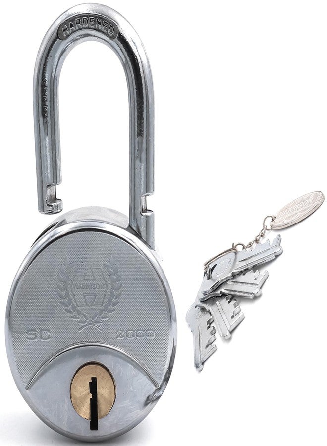 Harrison Padlocks/Round Padlock 75mm 12 Lever with 4 Keys SC-2000-0558 Pack of 1/ Padlock, Padlocks, Locks for Home, Locks for Main Door, gate - Image 1